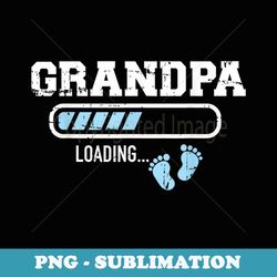 grandpa loading baby feet - instant png sublimation download