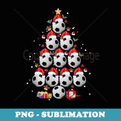 soccer balls christmas tree lights xmas - professional sublimation digital download