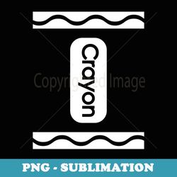 cute-crayon graphic halloween costume group team matching - instant sublimation digital download