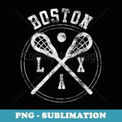 boston lax lacrosse vintage logo - exclusive png sublimation download