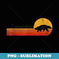 retro honey badger lover funny honey badger vintage - modern sublimation png file