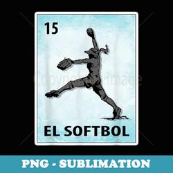 el softbol mexican softball cards - png sublimation digital download