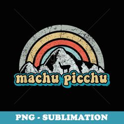 machu picchu retro llama cuzco peru vintage inca trail - digital sublimation download file
