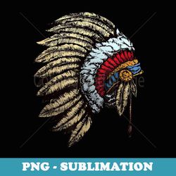 american indian chief headdress indigenous native - stylish sublimation digital download