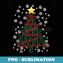 alto clef christmas tree design - sublimation png file