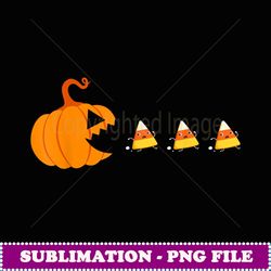 pumpkin eating candy corn halloween candy corn emoticon -