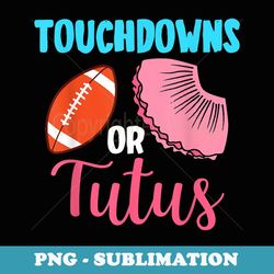 touchdowns or tutus - gender reveal baby party announcement