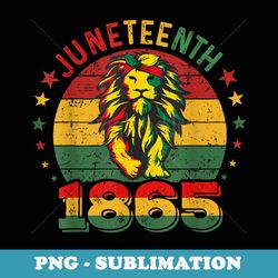 lion juneteenth cool black history african american flag - sublimation png file