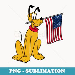 disney pluto americana - instant png sublimation download