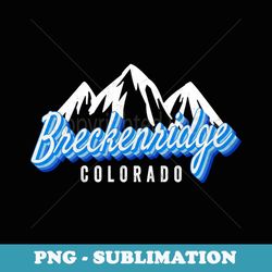 breckenridge colorado mountain winter breck co mountains - retro png sublimation digital download