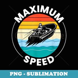 hydroplane boat racing powerboat speedboat offshore race - retro png sublimation digital download