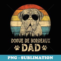 vintage dogue de bordeaux dad dog lovers father's day - sublimation png file