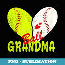 ball grandma mothers day softball grandma funny - elegant sublimation png download