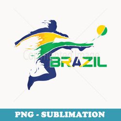 soccer brazil flag football team brazilian footballer - elegant sublimation png download