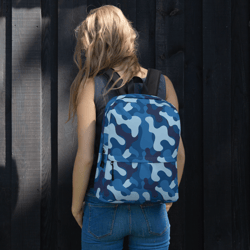 camouflage army blue color backpack