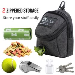 pet dog treat pouch poop dispenser - portable multifunction dog training bag - outdoor travel dog bag - durable pet acce