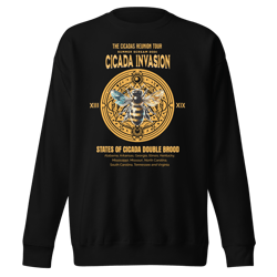 the cicadas reunion tour, cicada concert tour 2024, year of the cicada, funny cicada, unisex premium sweatshirt