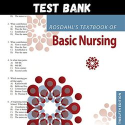 complete rosdahl's basic nursing twelfth north american edition by caroline rosdahl test bank