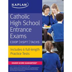 catholic high school entrance exams: coop hspt tachs kaplan test prep