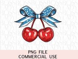 coquette bow cherries american girl 4th of july american flag trendy graphics png