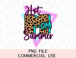 hot mom summer neon leopard print