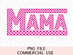 retro checkered mama pink ma ma mom life trendy png