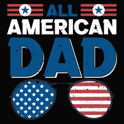 all american dad svg fathers day svg