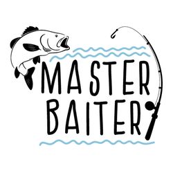 master baiter,fishing svg files for silhouette, files for cricut, svg, dxf, eps, png instant download