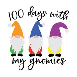 100 days with my gnomies,gnomies svg, gnomies back to school, ,back to school, kindergarten, kinder shirt,svg cricut, si