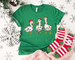 duck christmas t-shirts, christmas ducks shirt