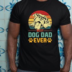 best dog dad ever shirt, retro dad dog shirt