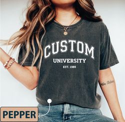 custom design university shirt, custom college shirt