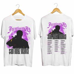 junior h sad boyz mania tour 2024 shirt, junior h 2024 concert shirt, junior h fan gift, sad boyz tour junior