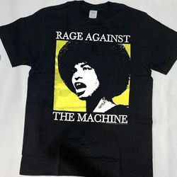 rage against the machine - angela davis t-shirt, rage against the machine t-shirt