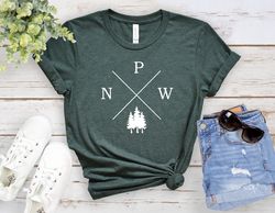 pacific northwest shirt, pnw pacific t-shirt