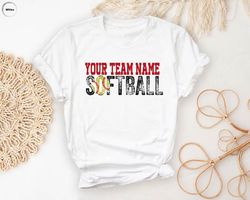 personalized softball t-shirt, custom softball player shirt
