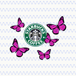 butterfly svg starbucks cup