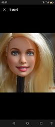 barbie head repaint ooak( only head )