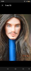 barbie doll head repaint ooak ken. only head.