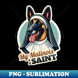 belgian malinois nun - exclusive sublimation digital file