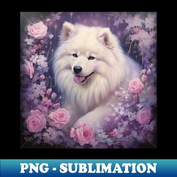 happy samoyed - sublimation-ready png file