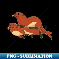 otter valentines day couple otters - unique sublimation png download