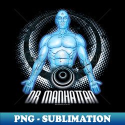 watchmen dr. manhattan distressed - retro png sublimation digital download