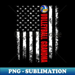 american flag volleyball grandma backside - aesthetic sublimation digital file