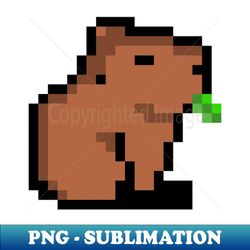 capybara pixel art - vintage sublimation png download