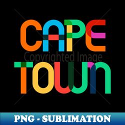 cape town south africa pop art letters - exclusive sublimation digital file