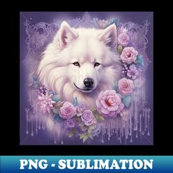 samoyed art - unique sublimation png download