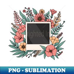 photography with flowers - vintage sublimation png download