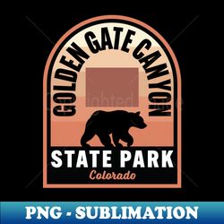 golden gate canyon state park co bear - premium sublimation digital download