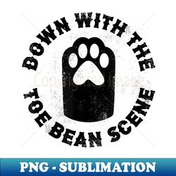 goth punk kitty cat lover down with the toe bean scene - exclusive png sublimation download